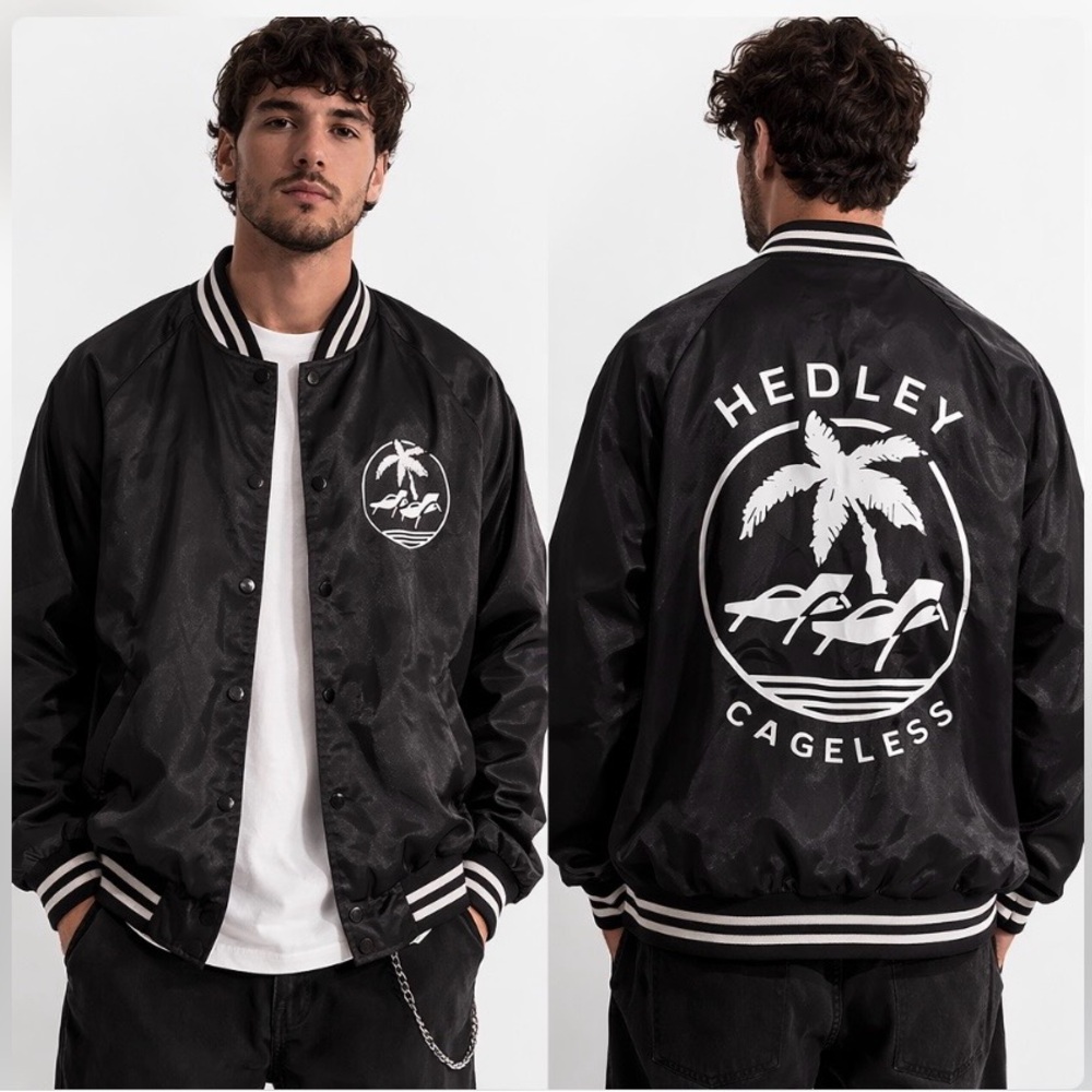 Hedley Cageless Jacket Band Merch Augusta Sportswear Black XL Y2K Streetwear